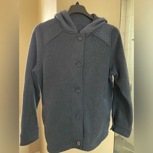 Patagonia hooded button up sweater